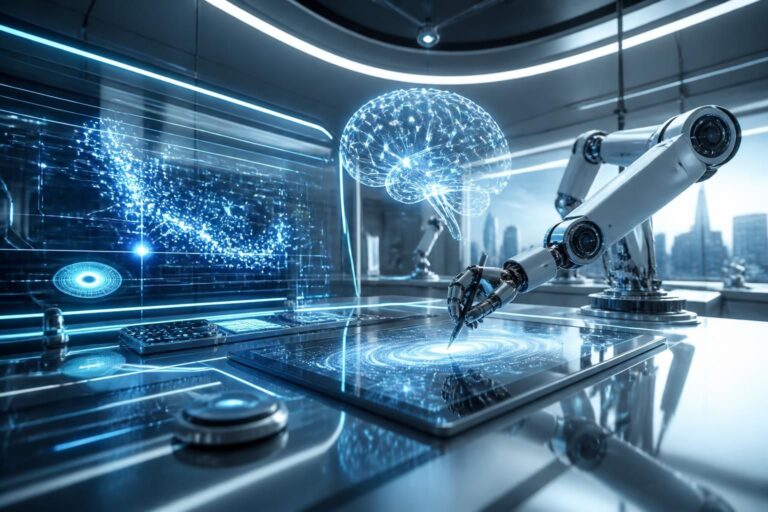 explorez comment l'intelligence artificielle générative révolutionne l'automatisation de la création de contenu en s'appuyant sur les innovations high-tech pour optimiser la productivité et la créativité.