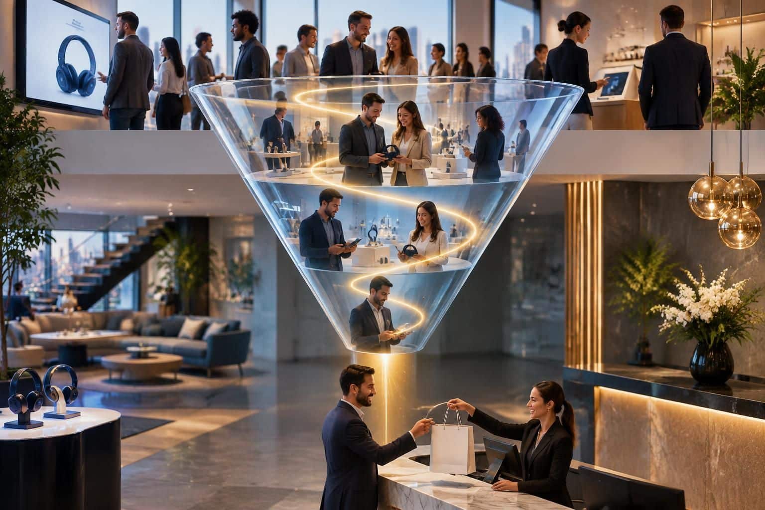 découvrez comment l’entonnoir de conversion façonne le parcours d’achat client et aide les entreprises à transformer leurs prospects en clients.